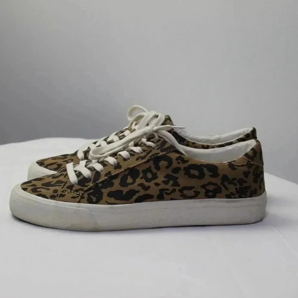 Madewell cheetah animal print sneakers size 9 - Picture 6 of 13